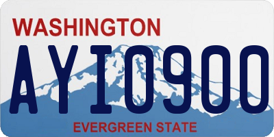 WA license plate AYI0900