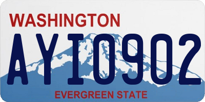 WA license plate AYI0902