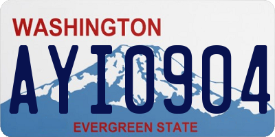 WA license plate AYI0904