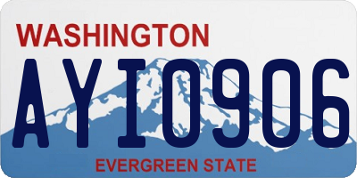 WA license plate AYI0906