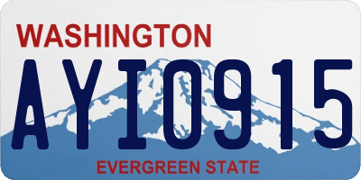 WA license plate AYI0915