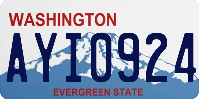 WA license plate AYI0924