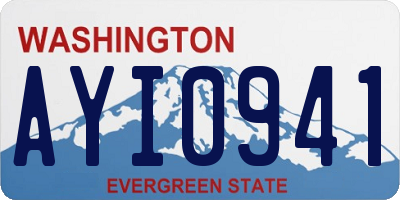 WA license plate AYI0941