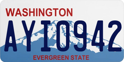 WA license plate AYI0942