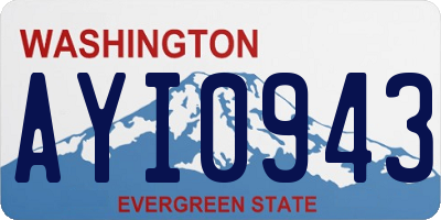 WA license plate AYI0943