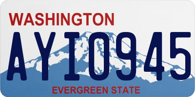 WA license plate AYI0945