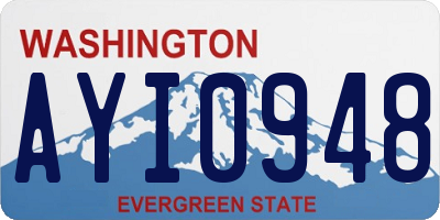 WA license plate AYI0948