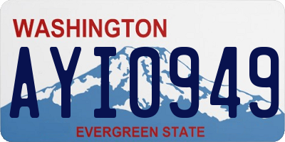 WA license plate AYI0949