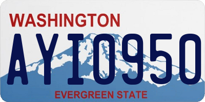 WA license plate AYI0950