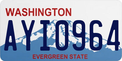 WA license plate AYI0964