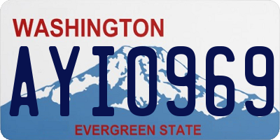 WA license plate AYI0969