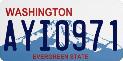 WA license plate AYI0971