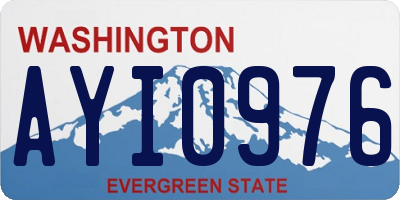 WA license plate AYI0976