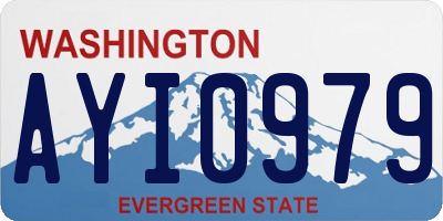 WA license plate AYI0979