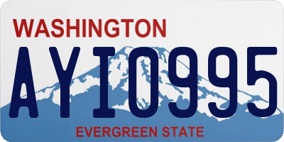 WA license plate AYI0995