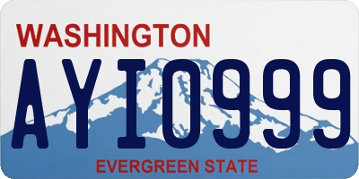 WA license plate AYI0999