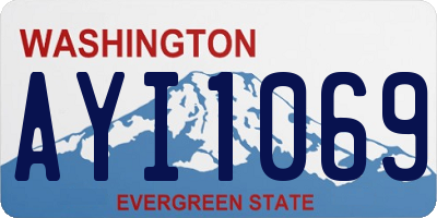 WA license plate AYI1069
