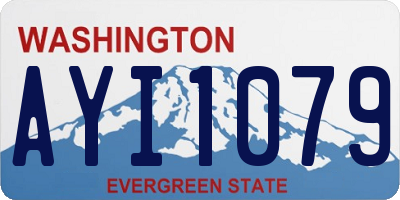 WA license plate AYI1079