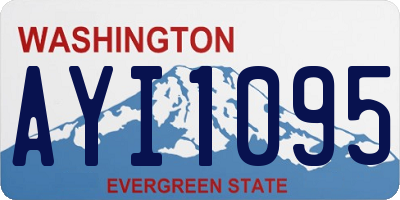 WA license plate AYI1095