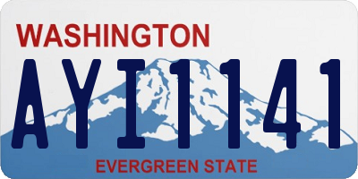 WA license plate AYI1141