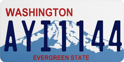 WA license plate AYI1144
