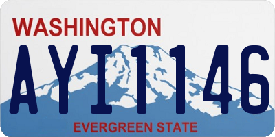 WA license plate AYI1146