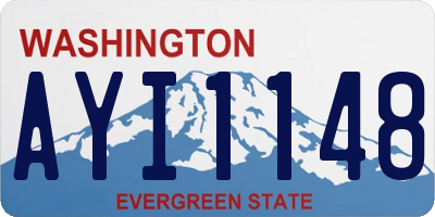 WA license plate AYI1148