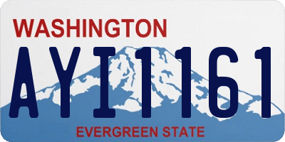 WA license plate AYI1161