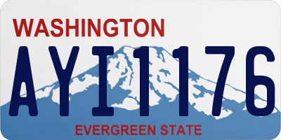 WA license plate AYI1176
