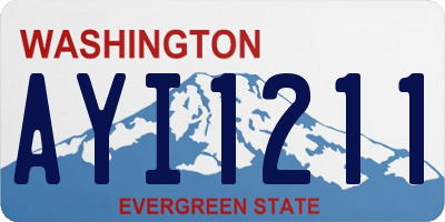 WA license plate AYI1211