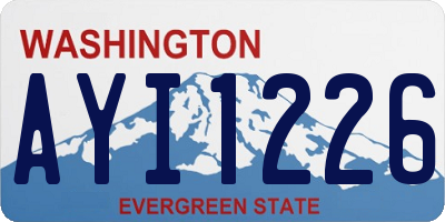 WA license plate AYI1226