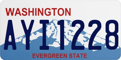 WA license plate AYI1228