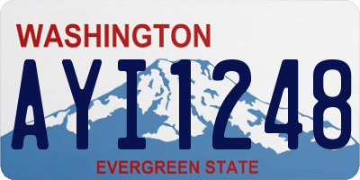 WA license plate AYI1248