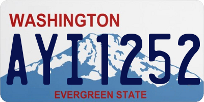 WA license plate AYI1252