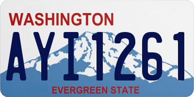WA license plate AYI1261