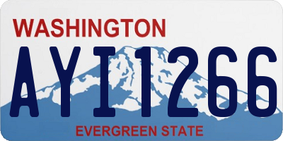 WA license plate AYI1266