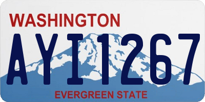 WA license plate AYI1267