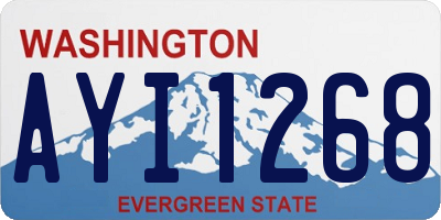 WA license plate AYI1268