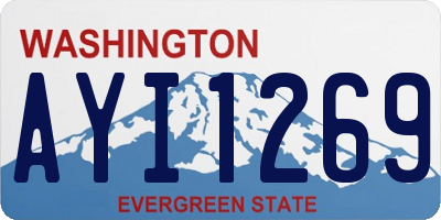 WA license plate AYI1269