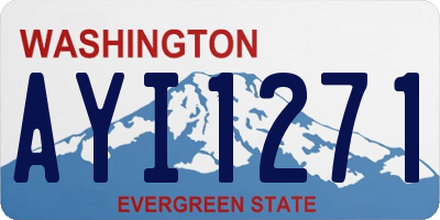 WA license plate AYI1271