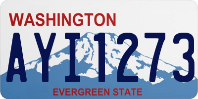WA license plate AYI1273