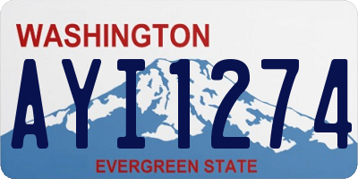 WA license plate AYI1274