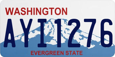 WA license plate AYI1276