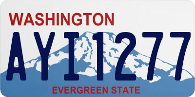 WA license plate AYI1277