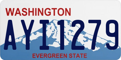 WA license plate AYI1279
