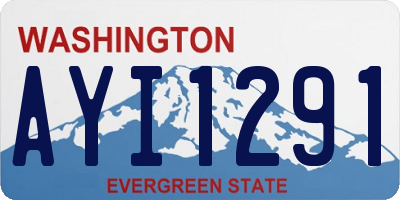 WA license plate AYI1291