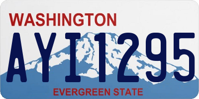 WA license plate AYI1295