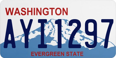 WA license plate AYI1297