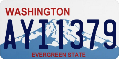 WA license plate AYI1379