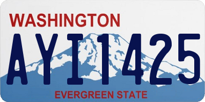 WA license plate AYI1425